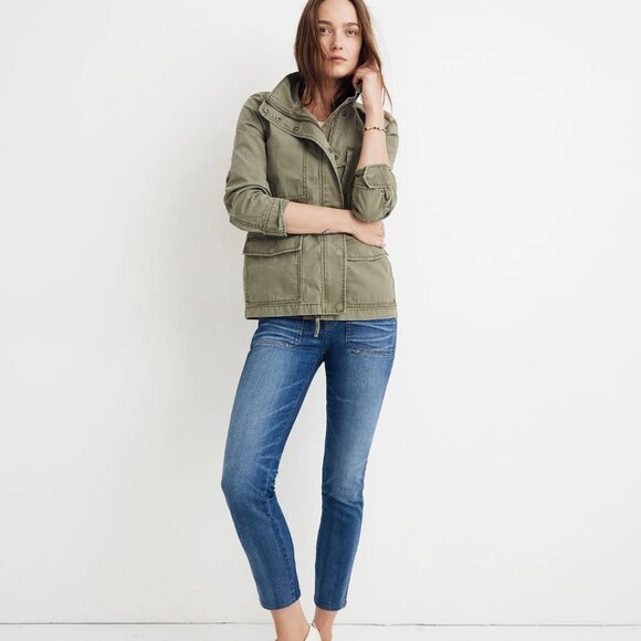 NWT Madewell Passage Utility Jacket (Green) XS - Picture 1 of 16